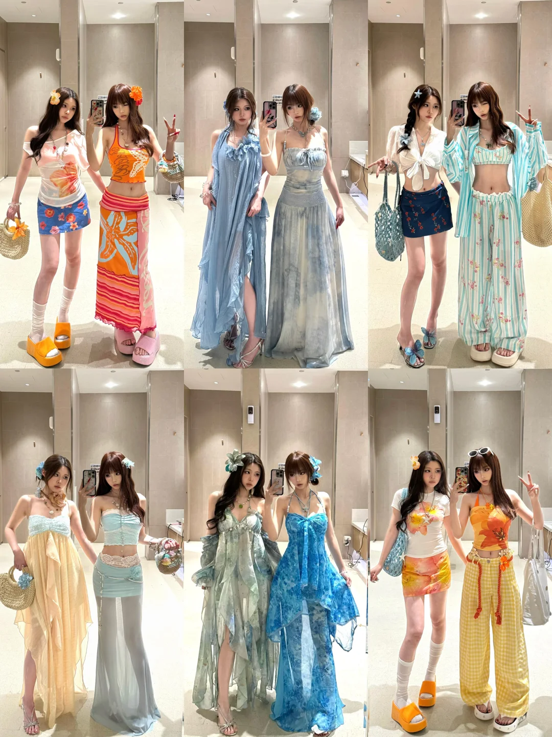 36组穿搭分享|旅游日常甜系酷系穿搭分享