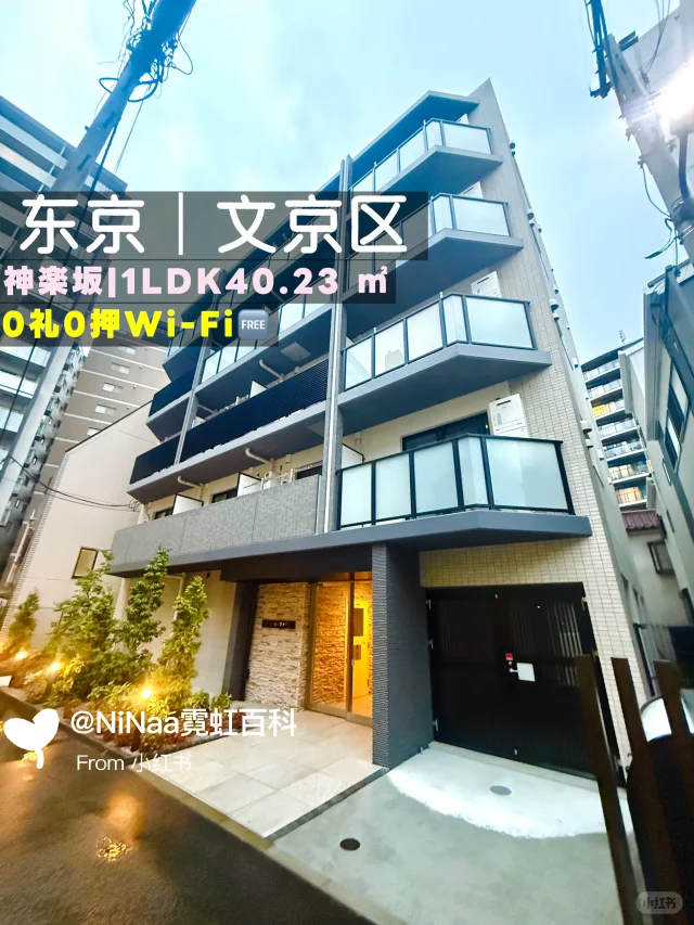 🇯🇵神楽坂|0礼0押 新築1LDK🍀陽光滿滿