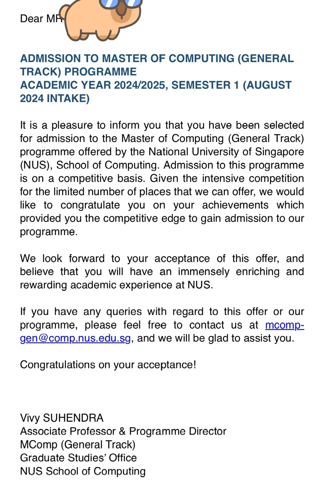 nus cs offer!
