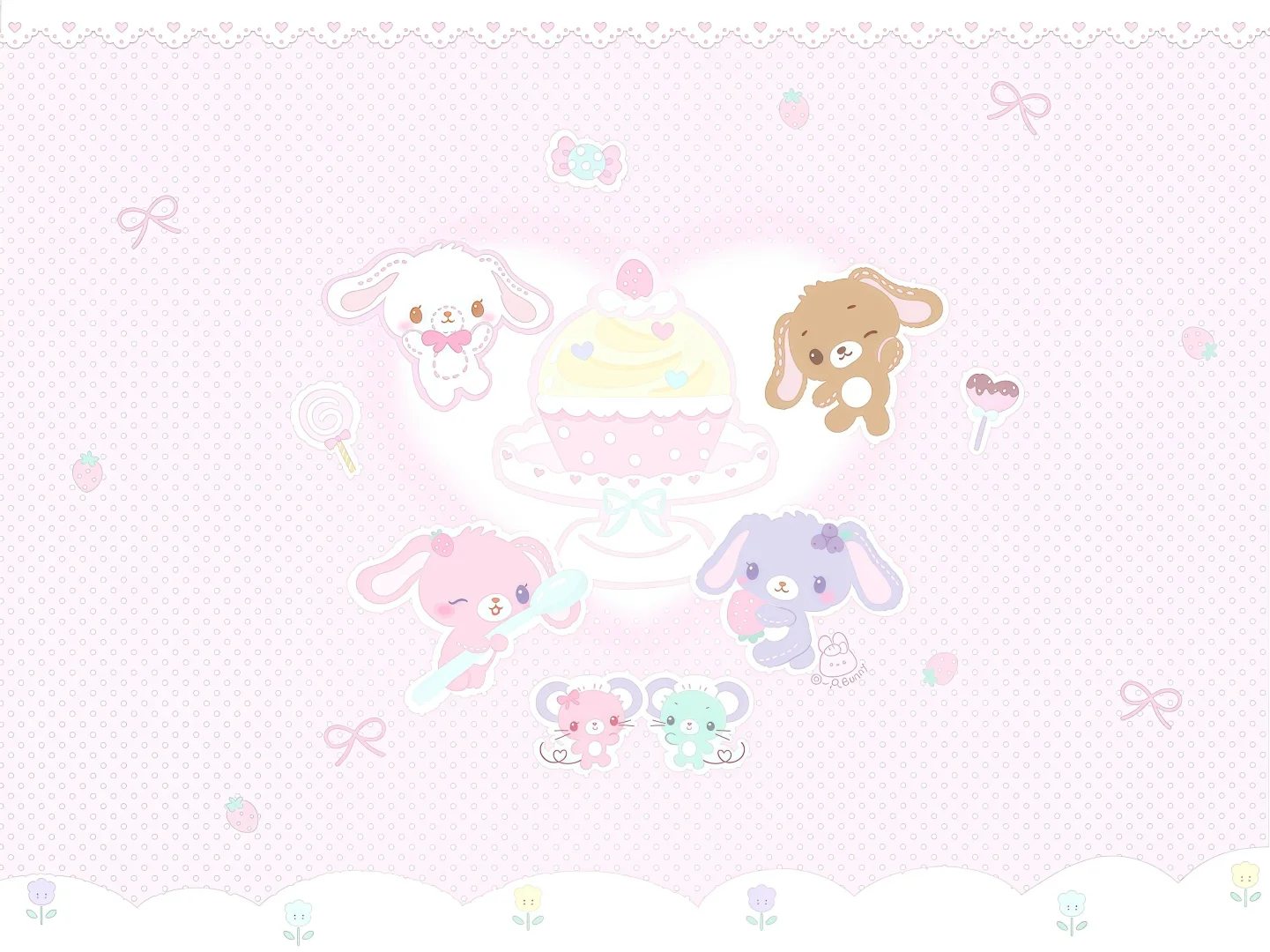 iPad壁纸|Share 小美&甜点兔的下午茶🍰✨