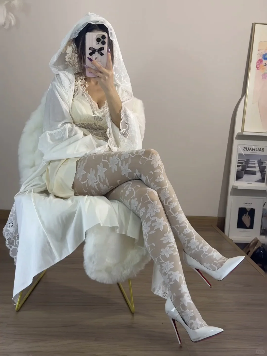 今天是甜美风~白色新娘裙