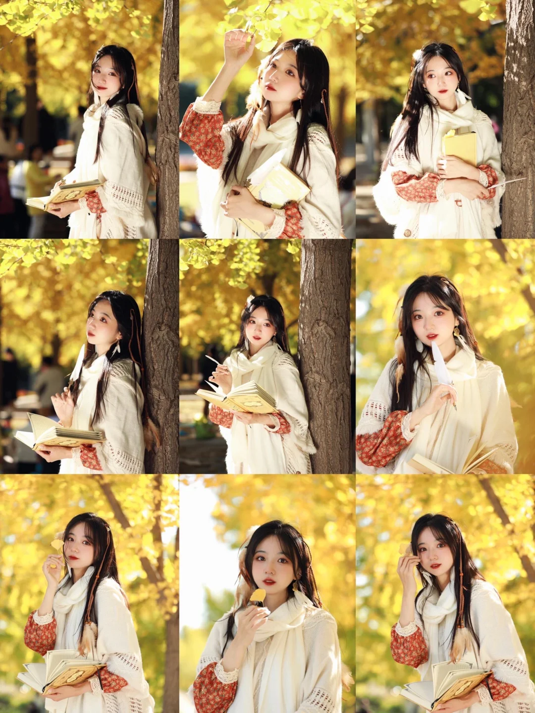 存一些适合秋天的拍照姿势🍂