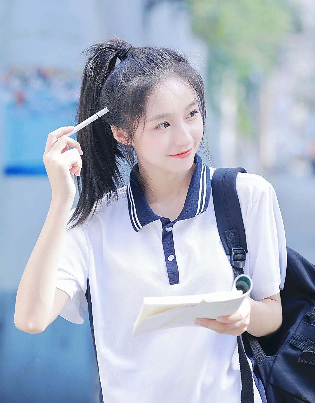 🍃谁的青春里没有这样的校服马尾女生呀