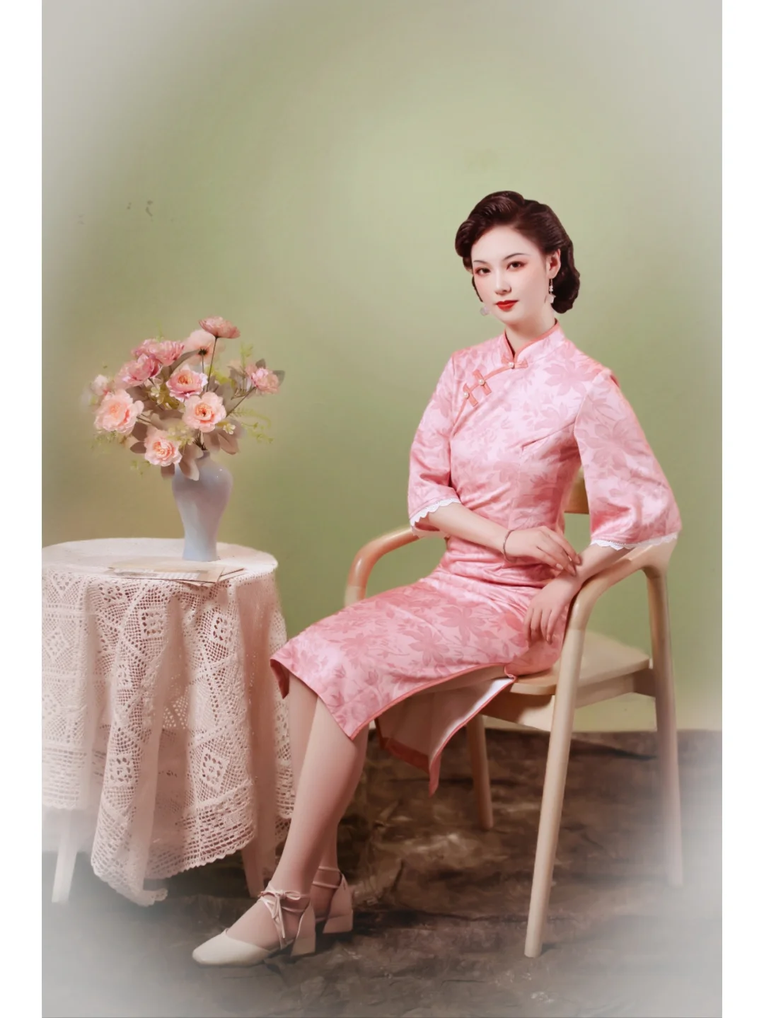 是月份牌 同款 画报女郎呀