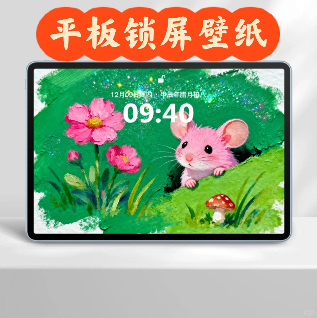 C55|小松鼠平板锁屏壁纸