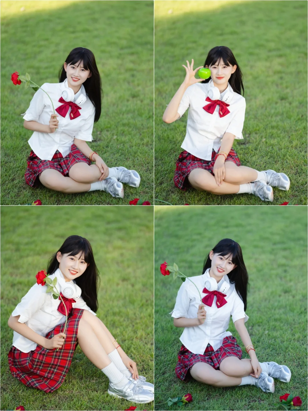 📸红色JK写真拍摄，瀛海足球主题公园🎉