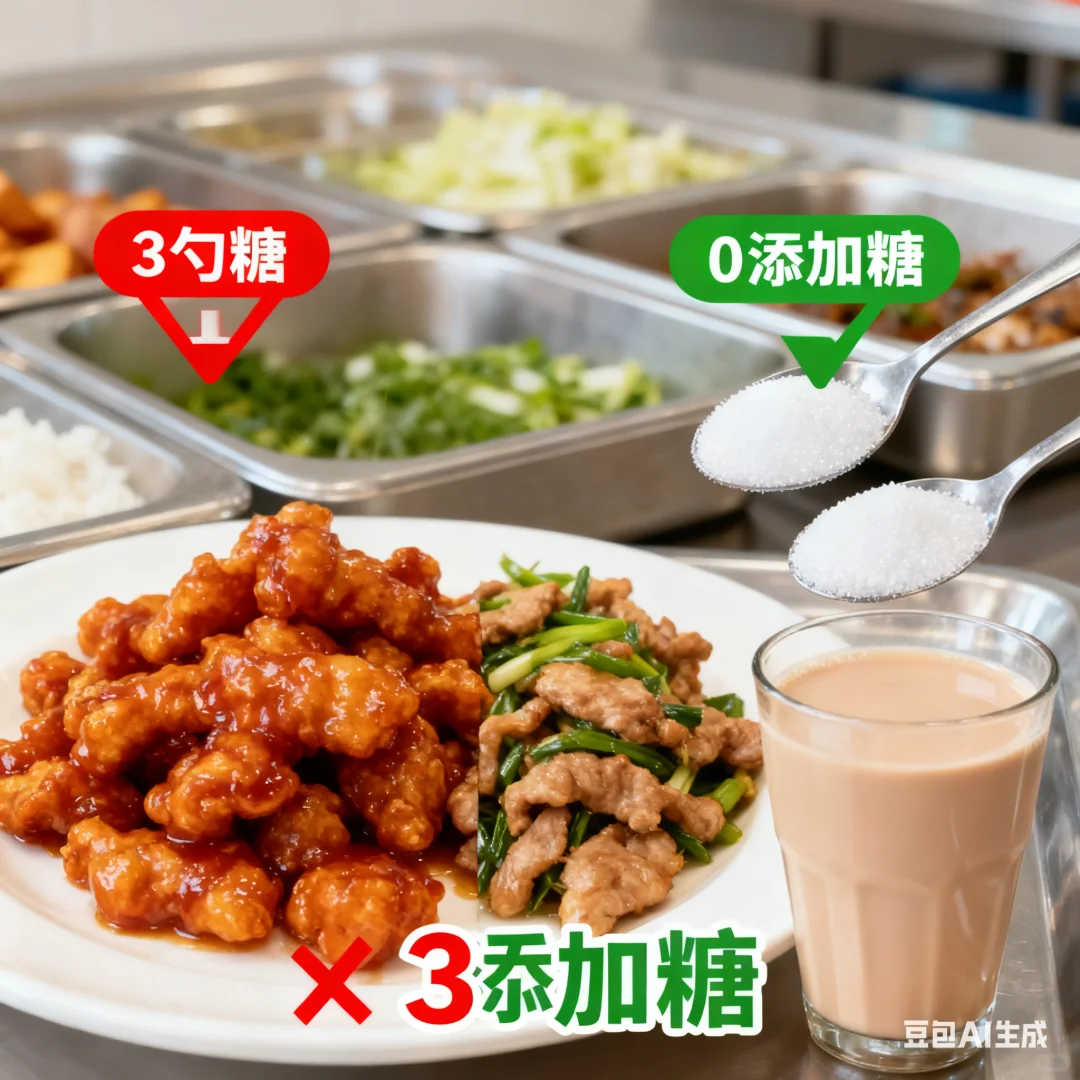 这些“健康菜”比奶茶还甜，控糖党快逃⚠️