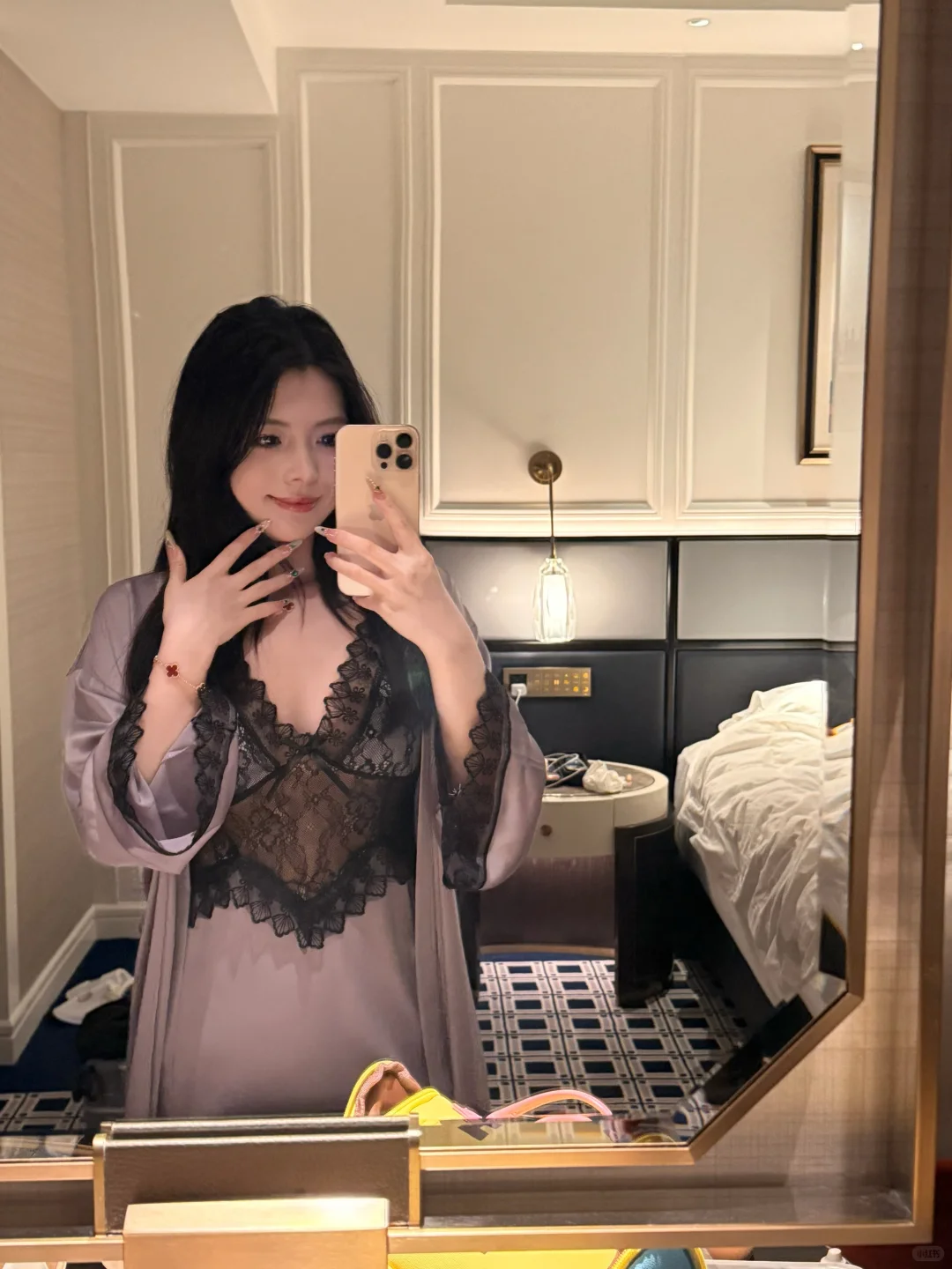 怒拍100张 紫色睡衣真的太魅了～