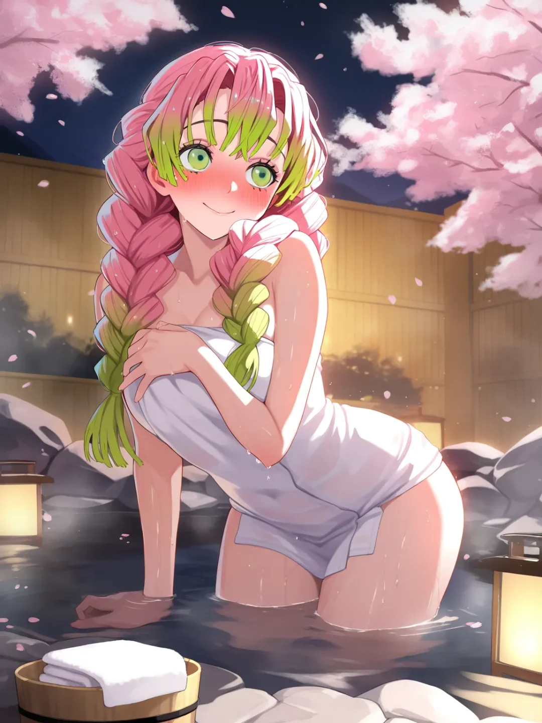 曝光🌸恋柱的秘密温泉时光!