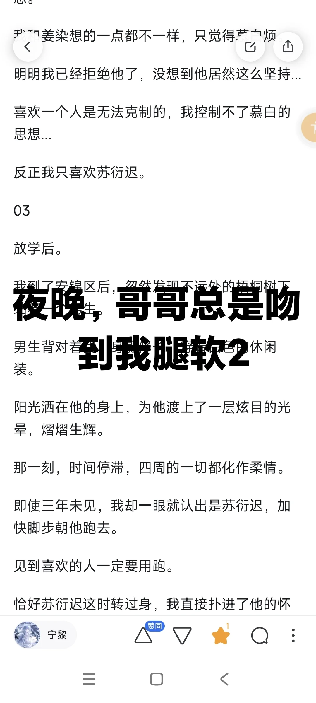 伪骨/夜晚，哥哥总是吻到我腿软2