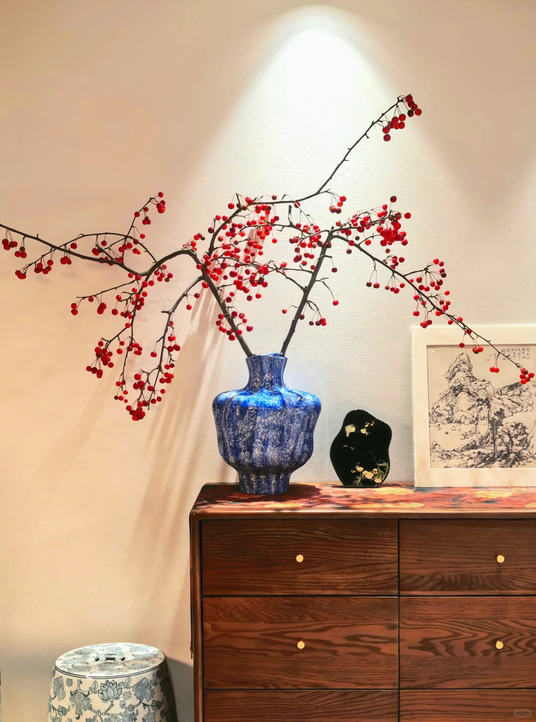 北方的秋天,两枝“山丁子”带来的愉悦~