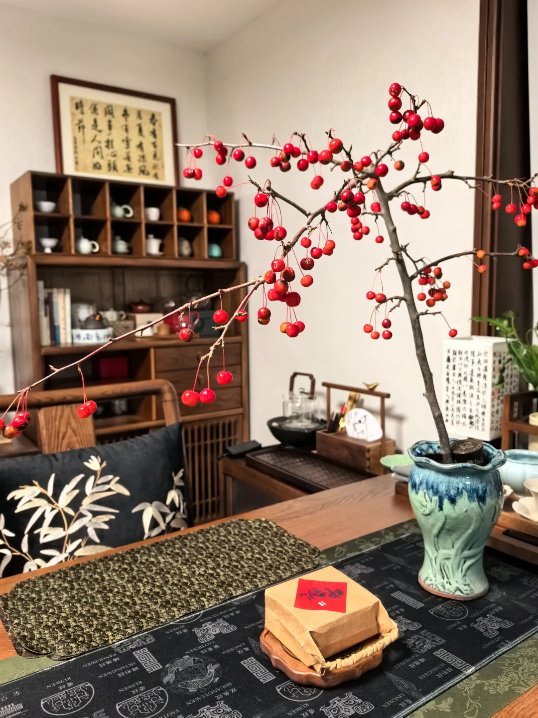 北方的秋天,两枝“山丁子”带来的愉悦~