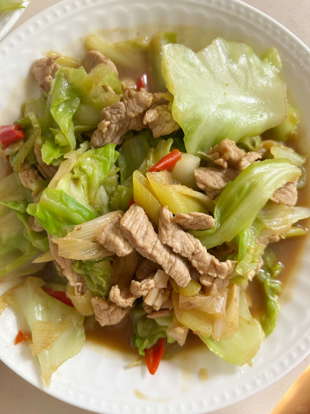 🥩今日午餐｜包菜炒肉