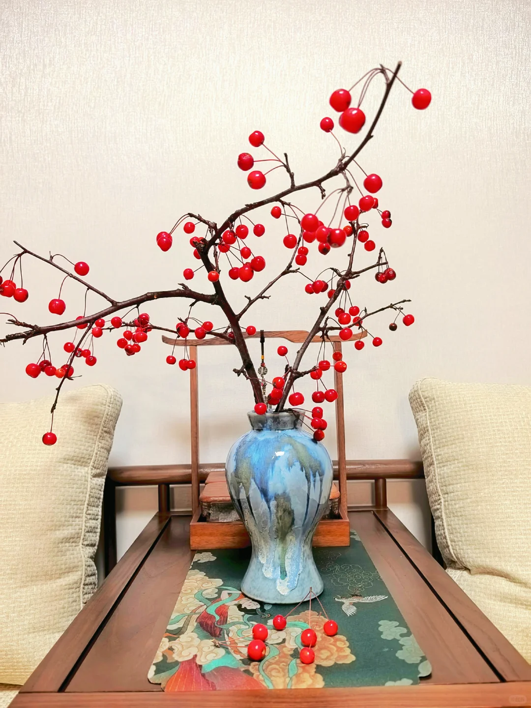 北方的秋天,两枝“山丁子”带来的愉悦~