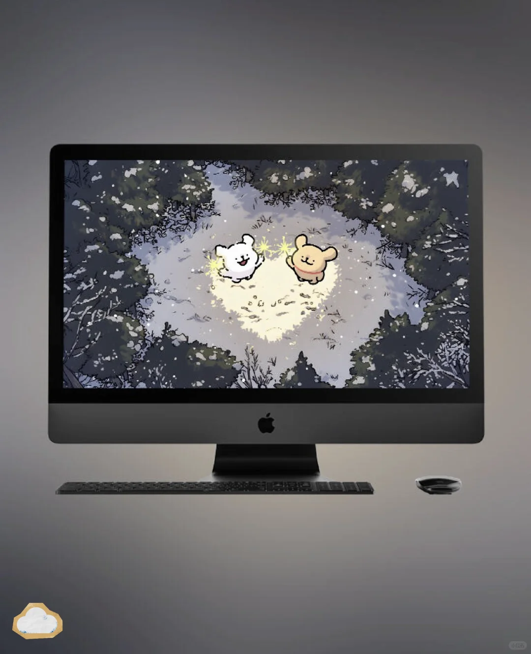 小鸡毛和小白一起放烟花🎆