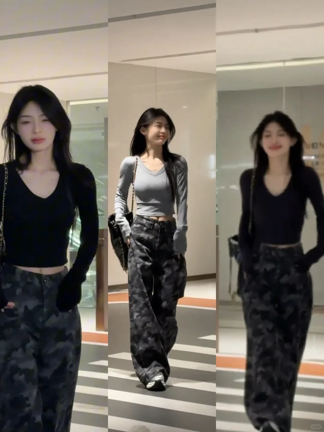 美式辣妹魂被迷彩裤勾住了!显瘦百搭不挑人