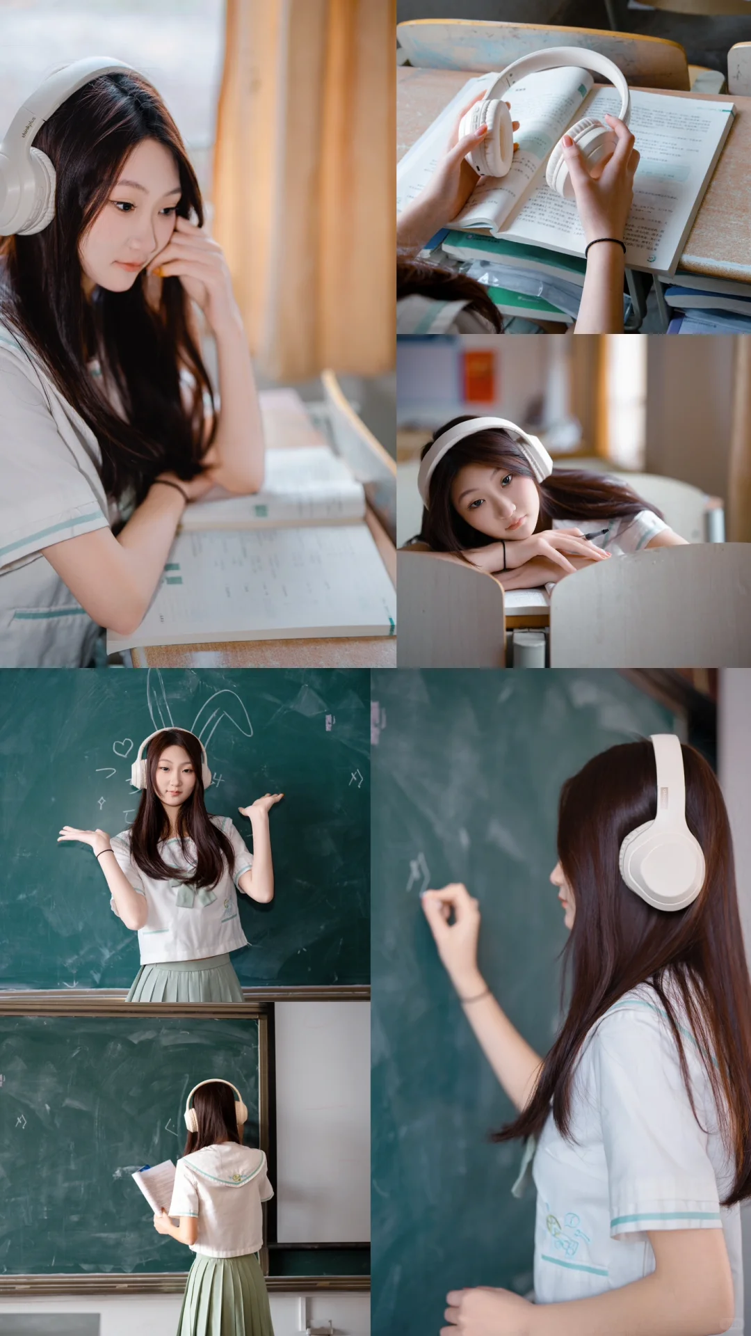 午后 阳光 教室 少女