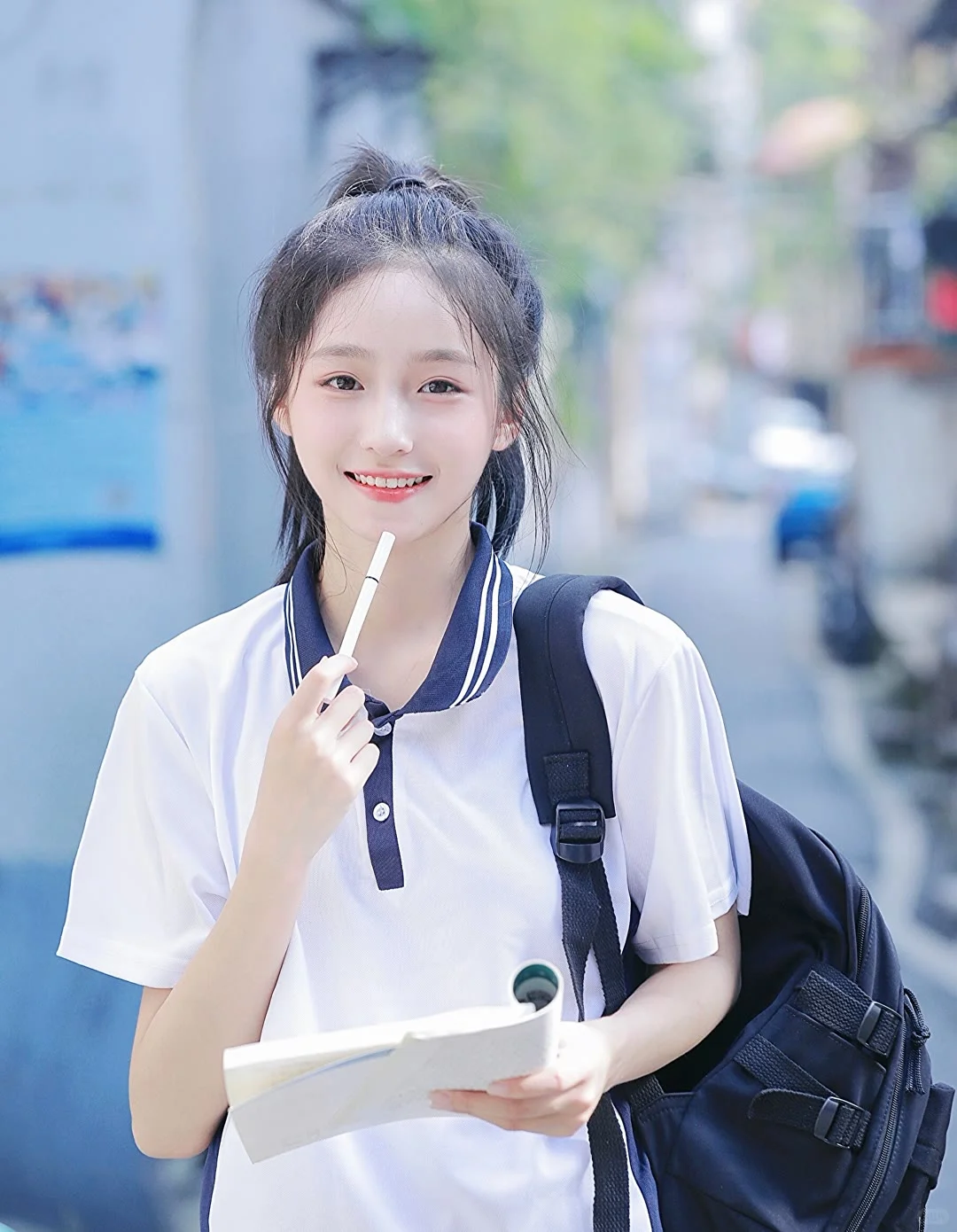 🍃谁的青春里没有这样的校服马尾女生呀