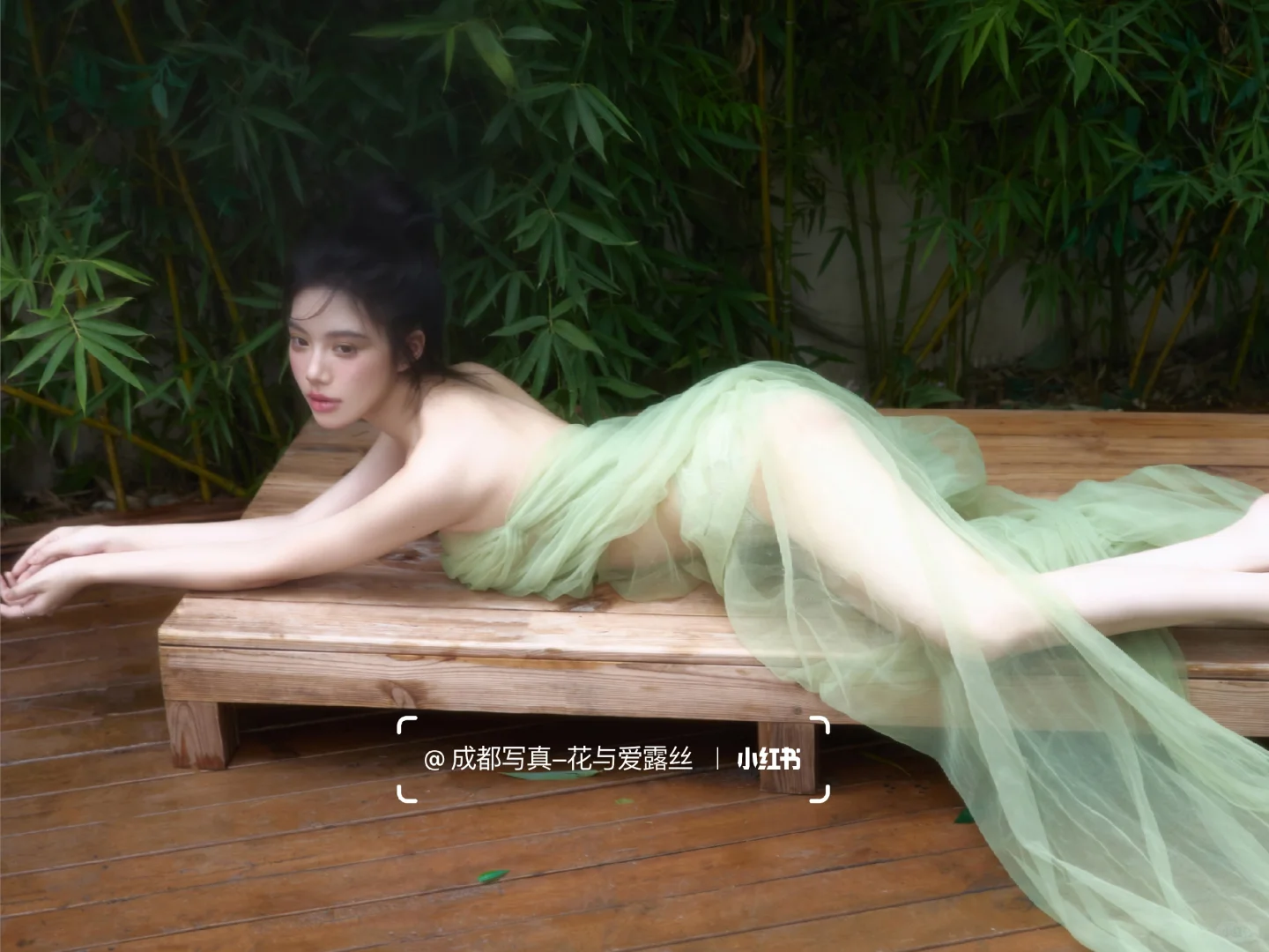 一袭轻纱漫入竹海间🎋｜轻私房写真
