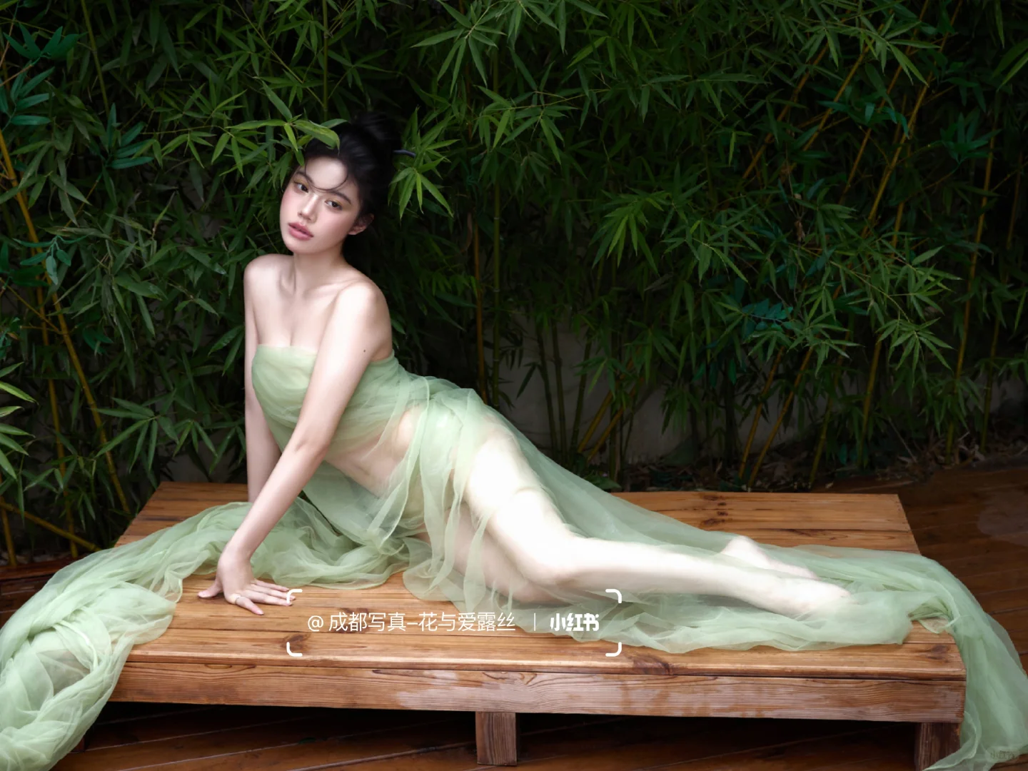 一袭轻纱漫入竹海间🎋|轻私房写真