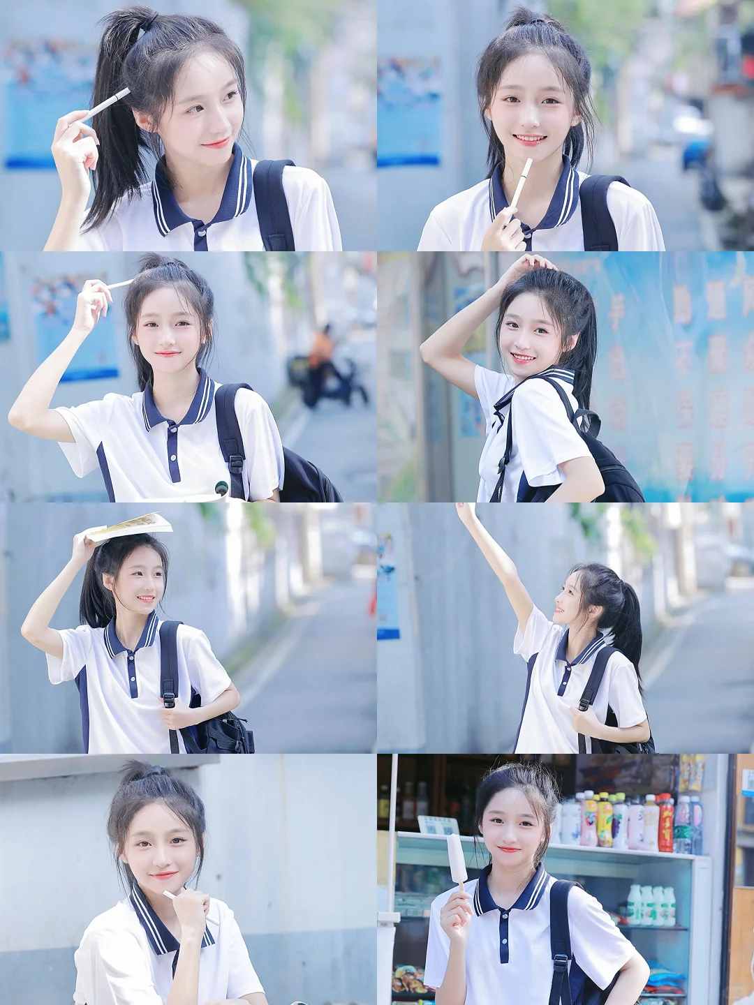 🍃谁的青春里没有这样的校服马尾女生呀