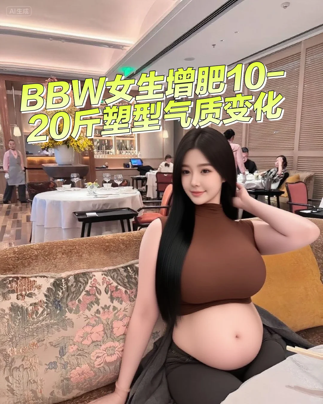 bbw女生增肥塑型气质变化惊艳所有人