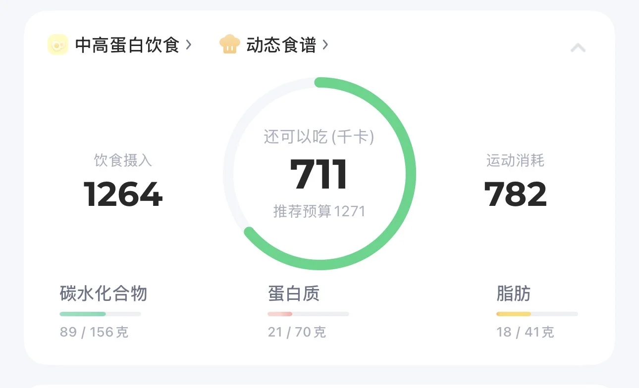 每天保持500-700大卡的缺口