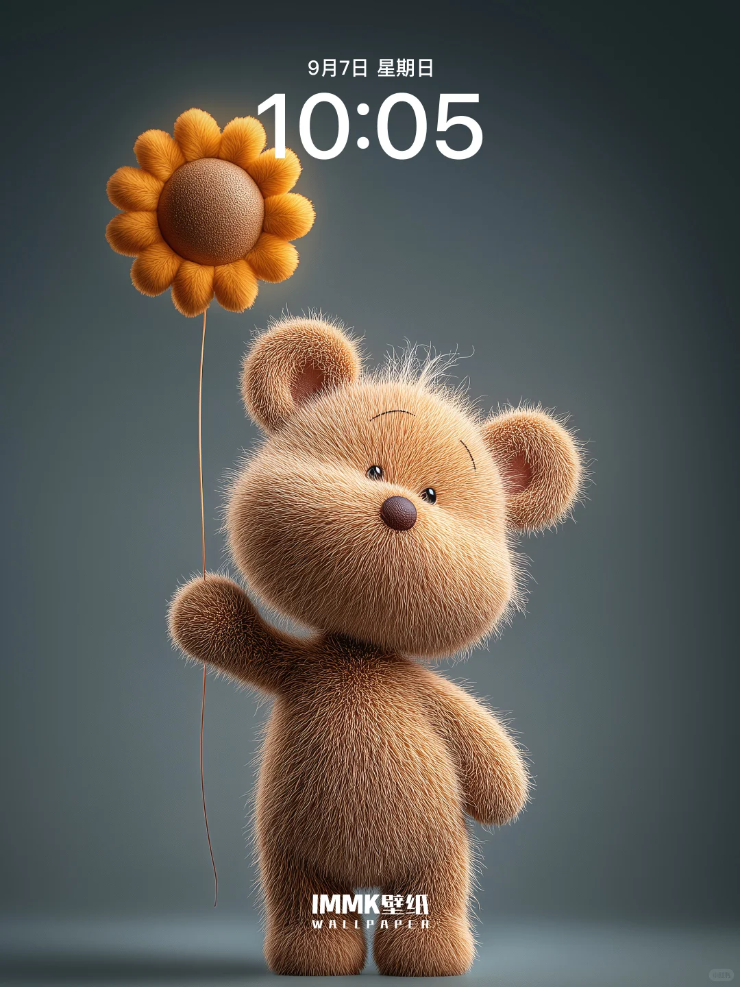 小熊和向日葵的约定，藏在每片金黄花瓣里