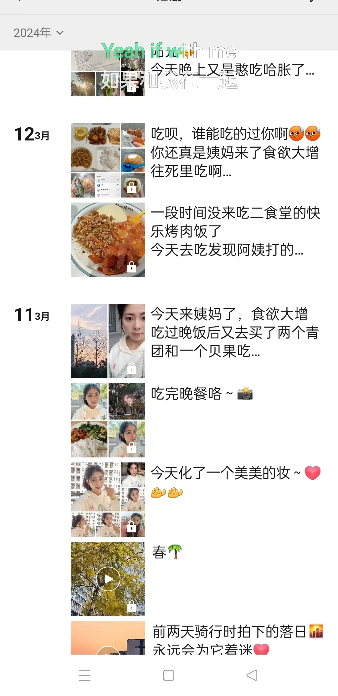 朋友圈仅个人可见