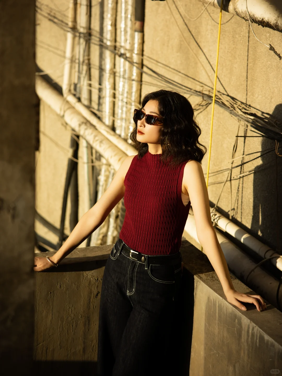 港风文艺片-老楼和夕阳给的复古感