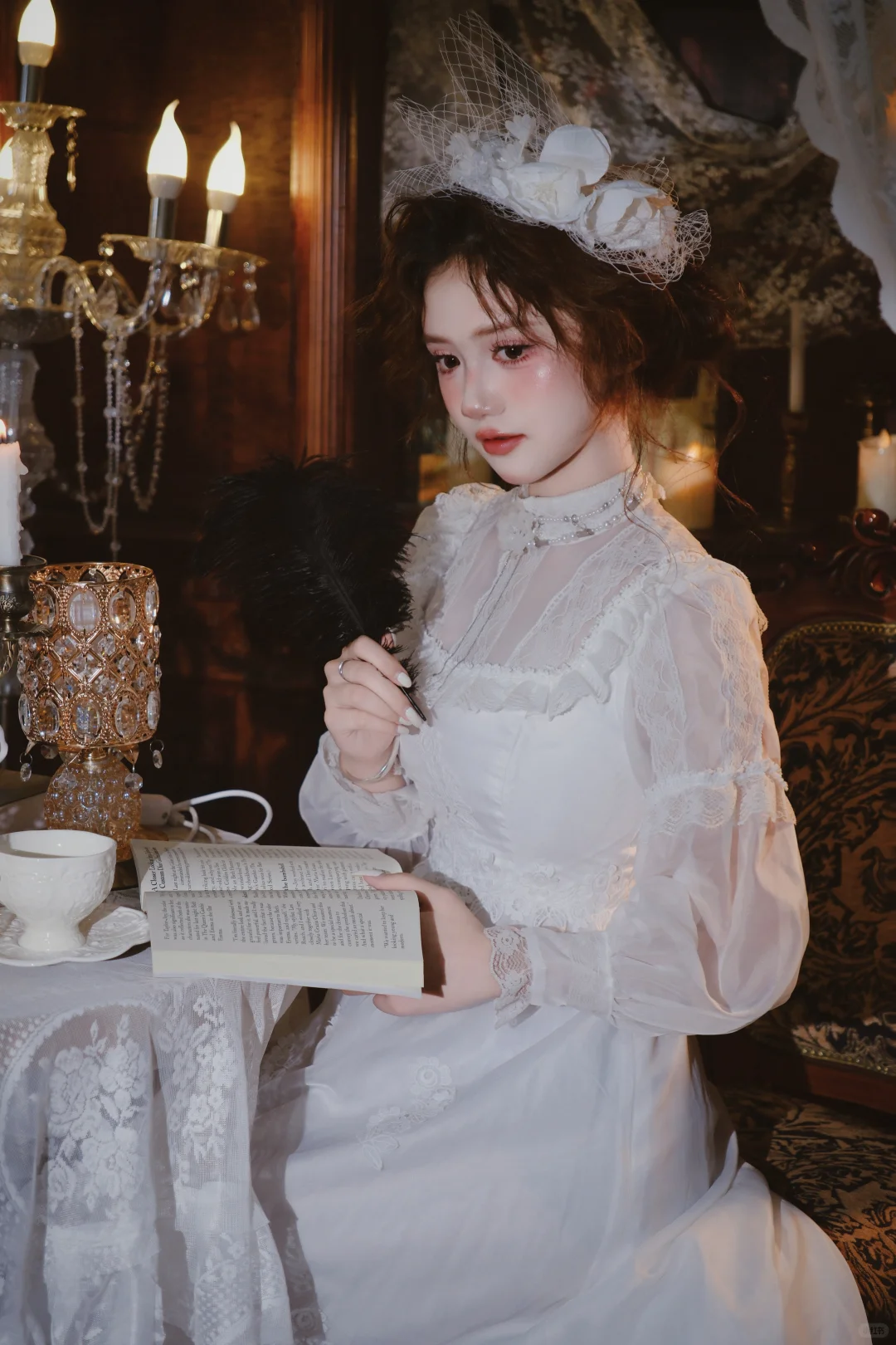 📷法式复古写真模特｜蕾丝梦的低语