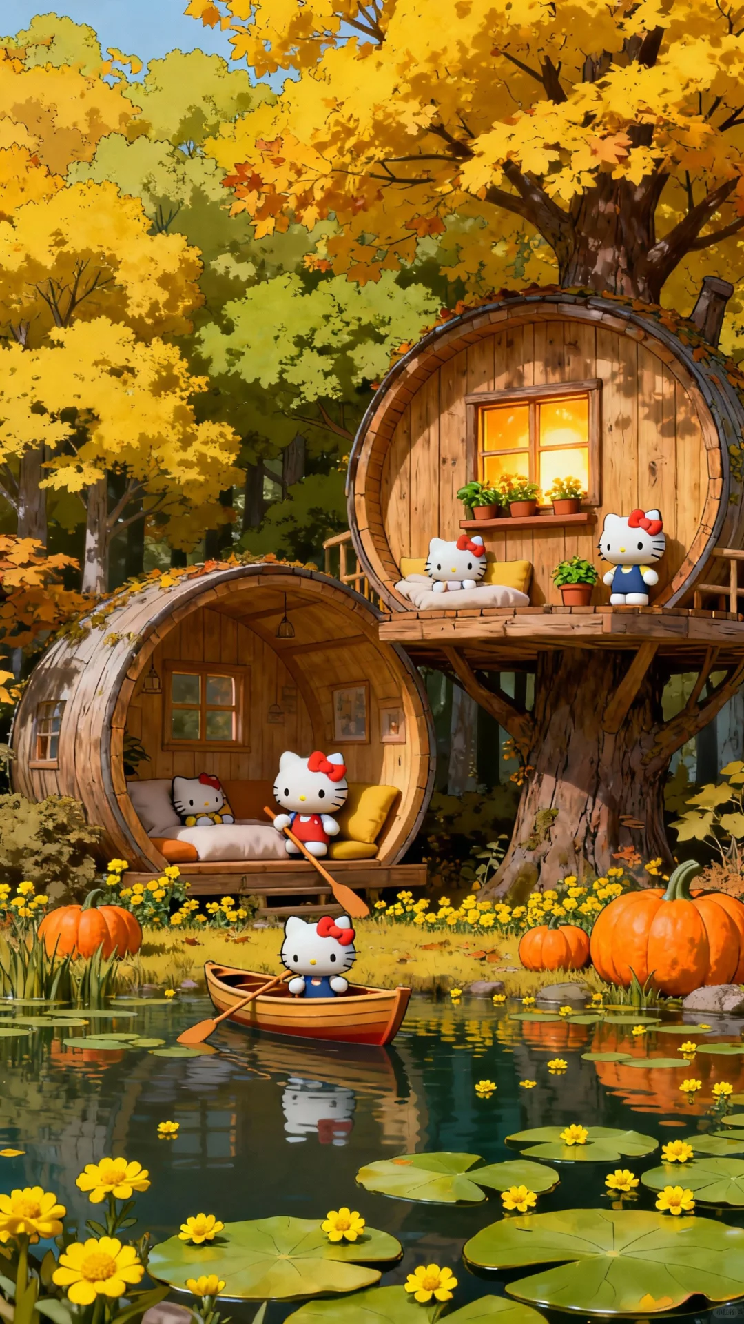 HelloKitty秋日童话壁纸