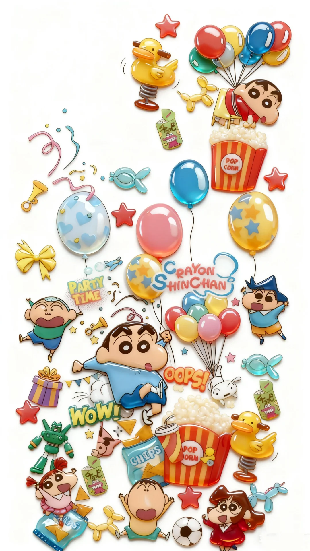 蜡笔小新｜3D 立体系列壁纸来啦✨