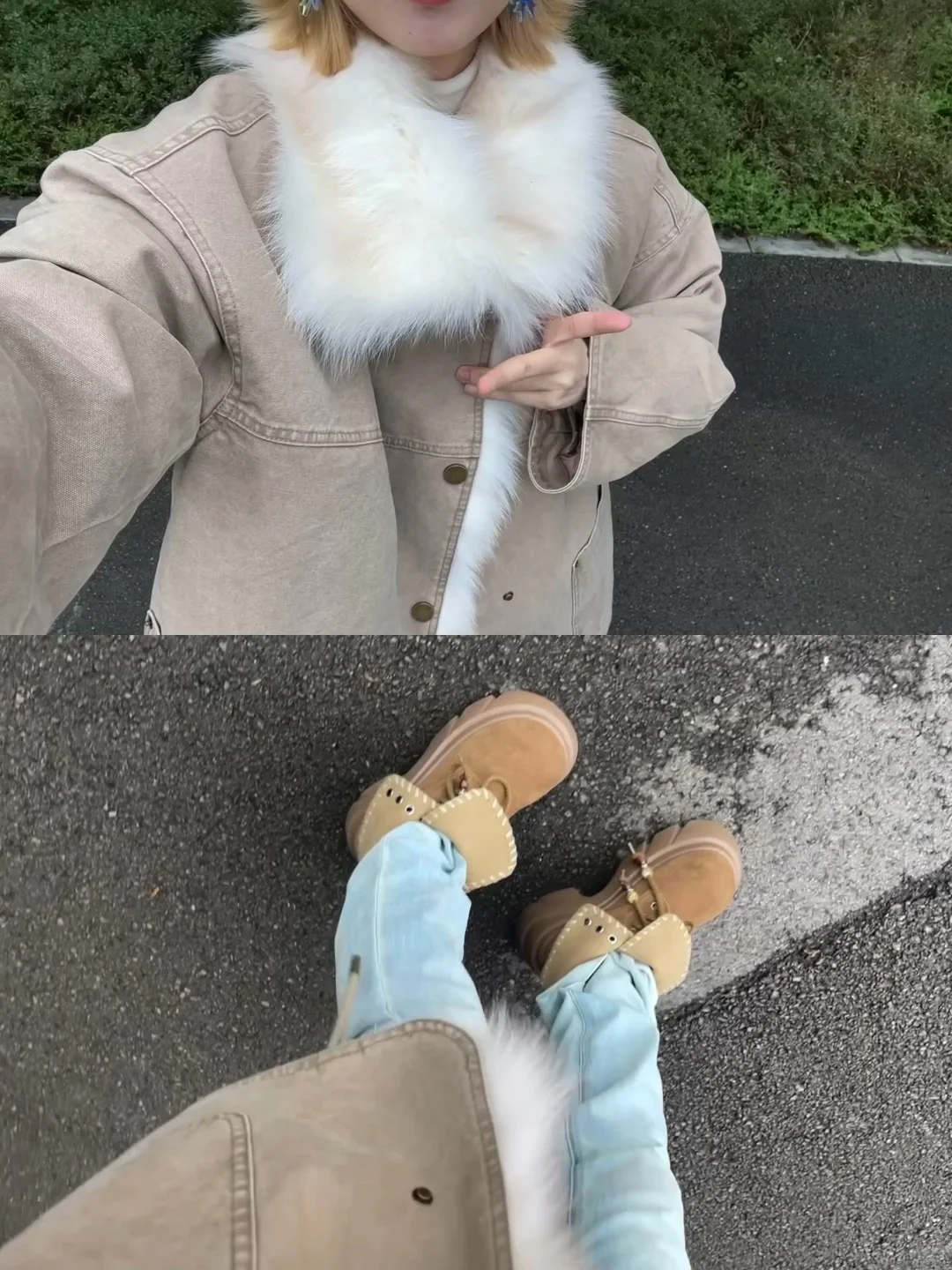 真没p腿！！这件入冬保暖战袍未免泰显瘦了点