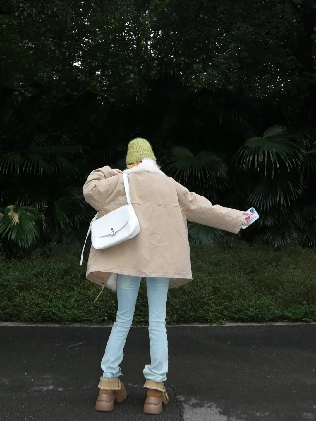 真没p腿！！这件入冬保暖战袍未免泰显瘦了点