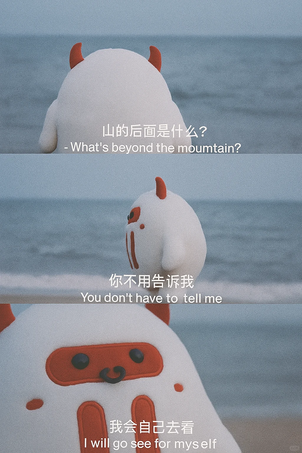 最近超🔥的海边三宫格AI特效教程，有手就会