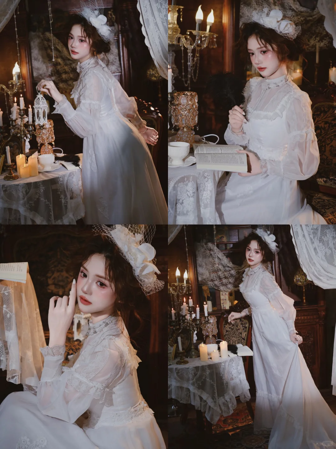 📷法式复古写真模特｜蕾丝梦的低语