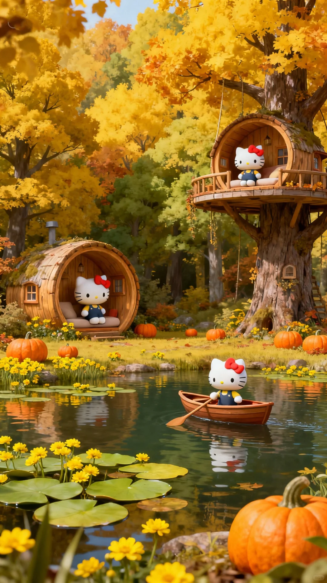 HelloKitty秋日童话壁纸