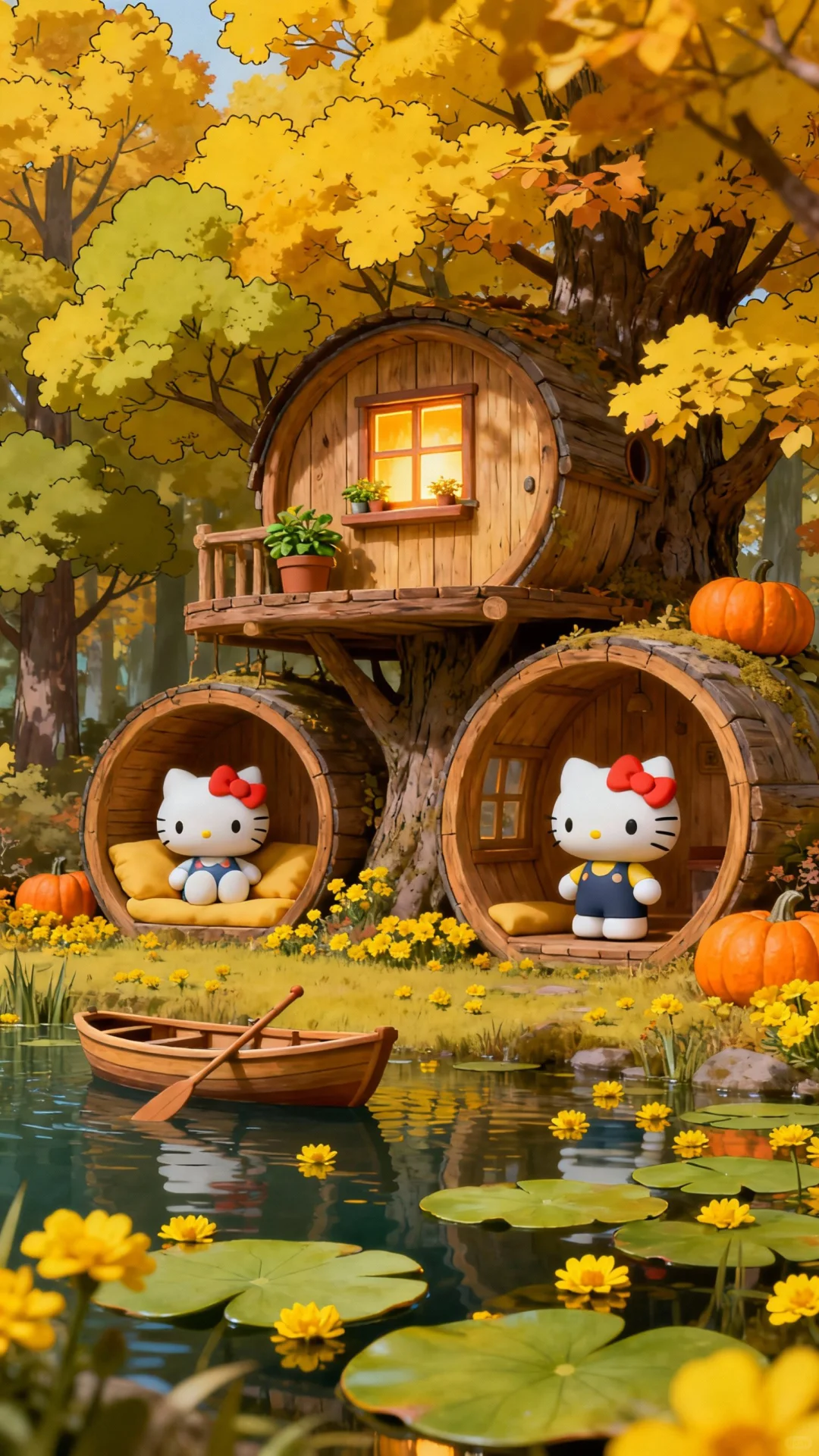 HelloKitty秋日童话壁纸
