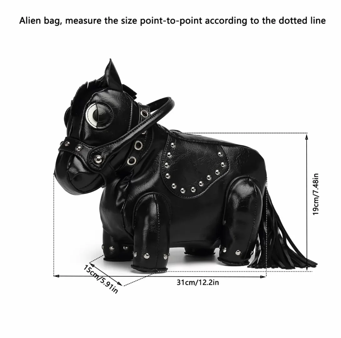 2025新款甜妹酷辣妹风个性创意小马动