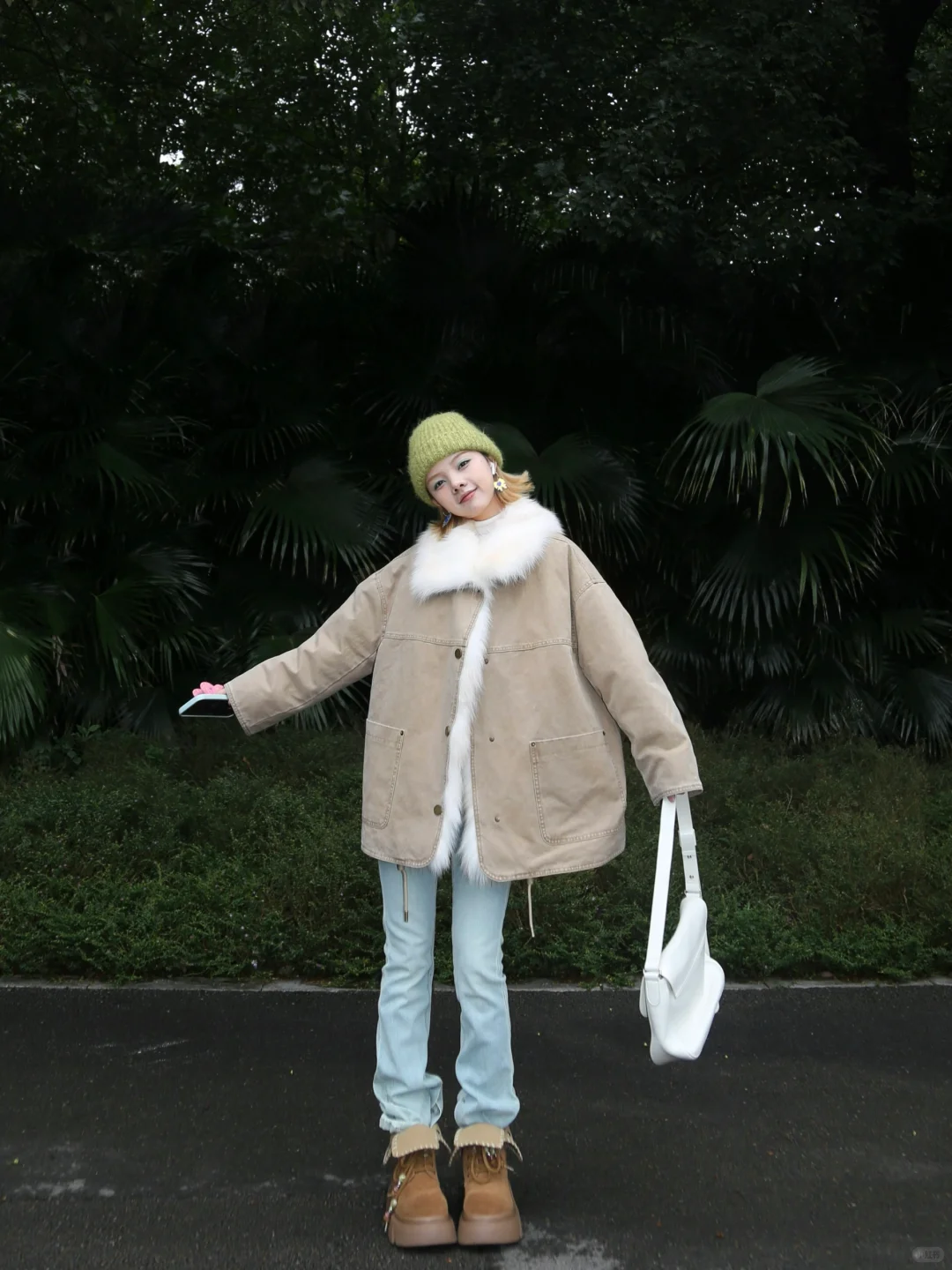 真没p腿！！这件入冬保暖战袍未免泰显瘦了点