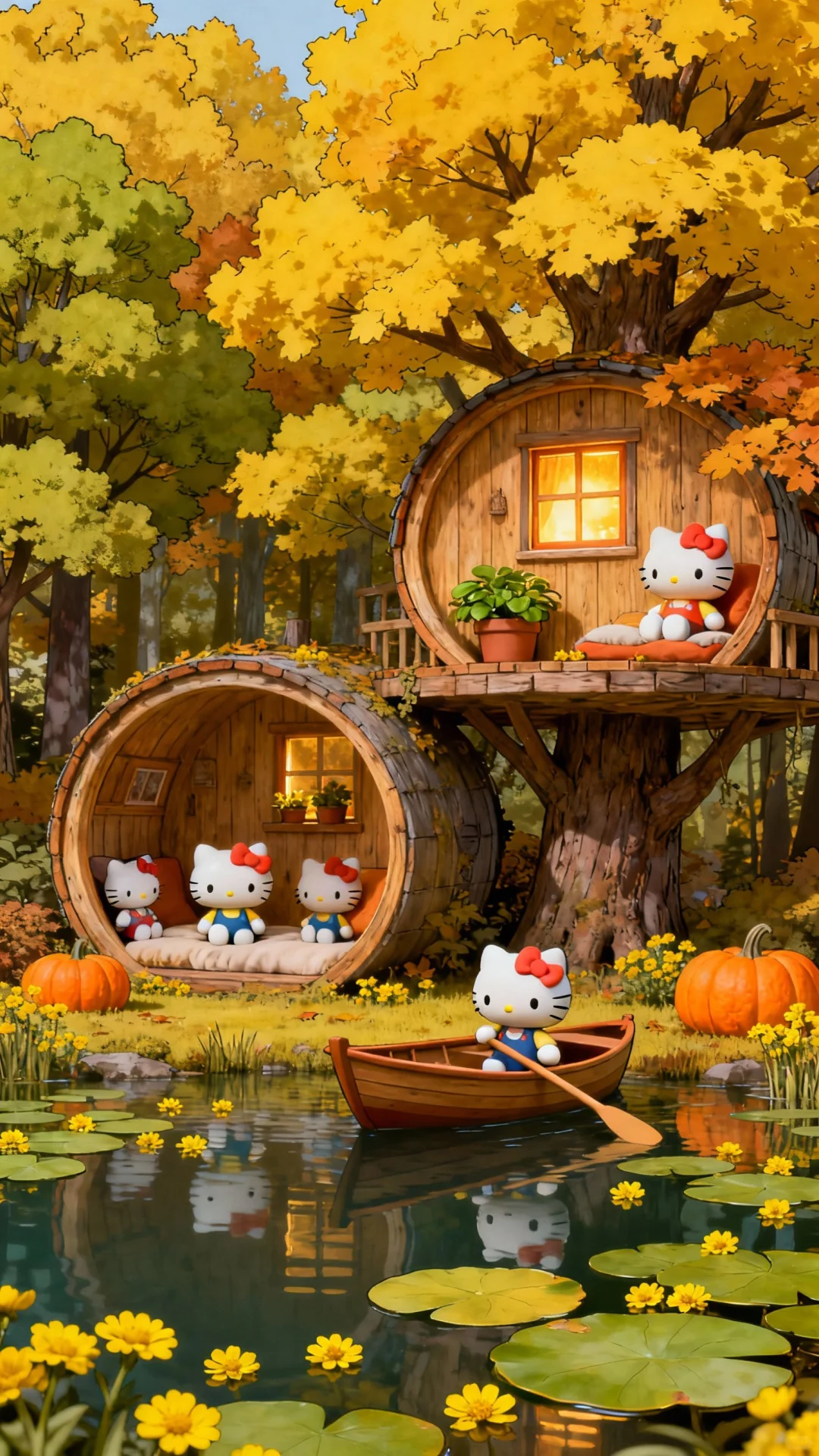 HelloKitty秋日童话壁纸