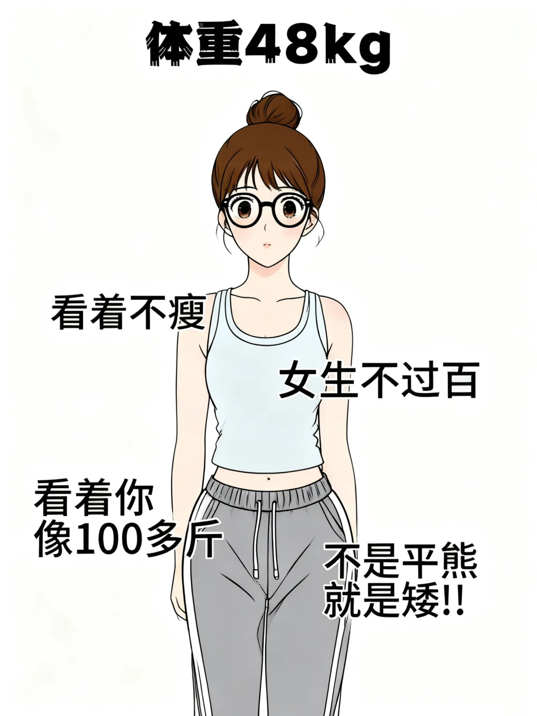 不同体重女生的区别对待，真实住了！