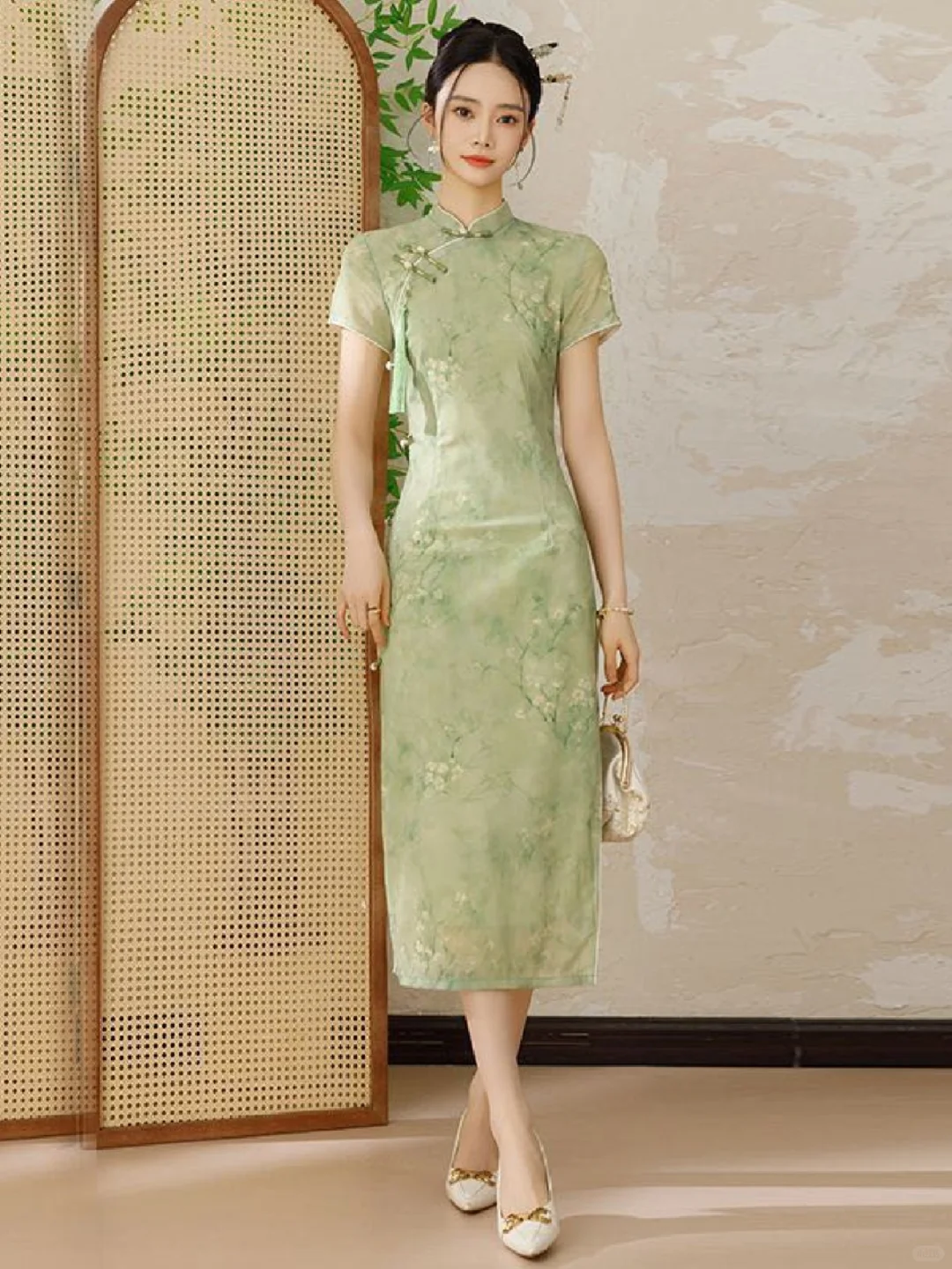 救命！荷花池边穿这件旗袍🪷