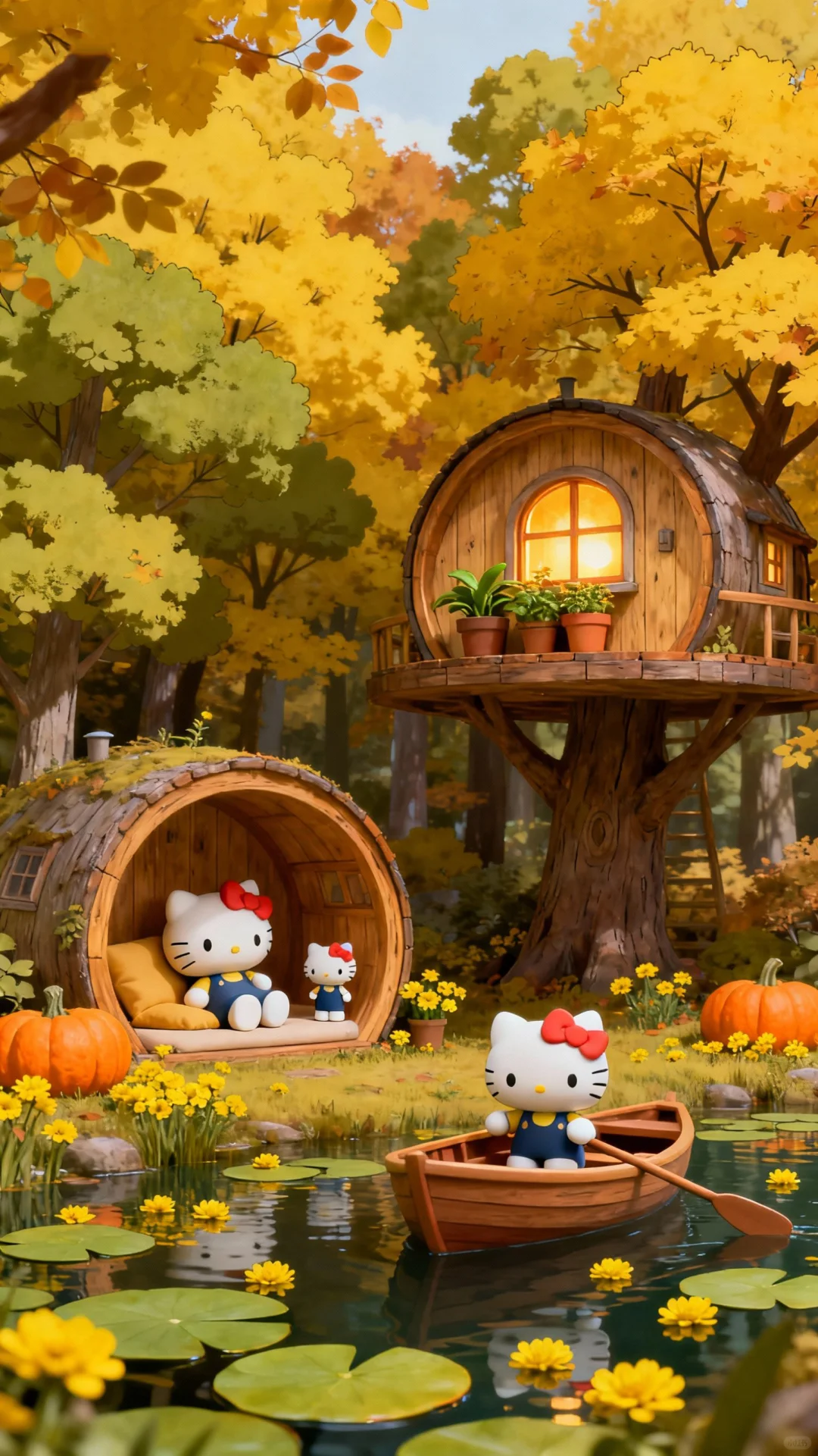 HelloKitty秋日童话壁纸