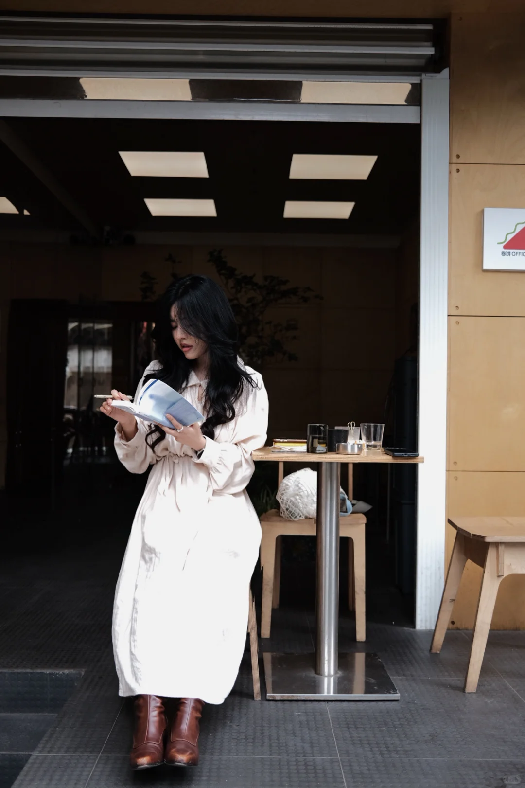 “轻复古文艺女孩”秋日outfit*4