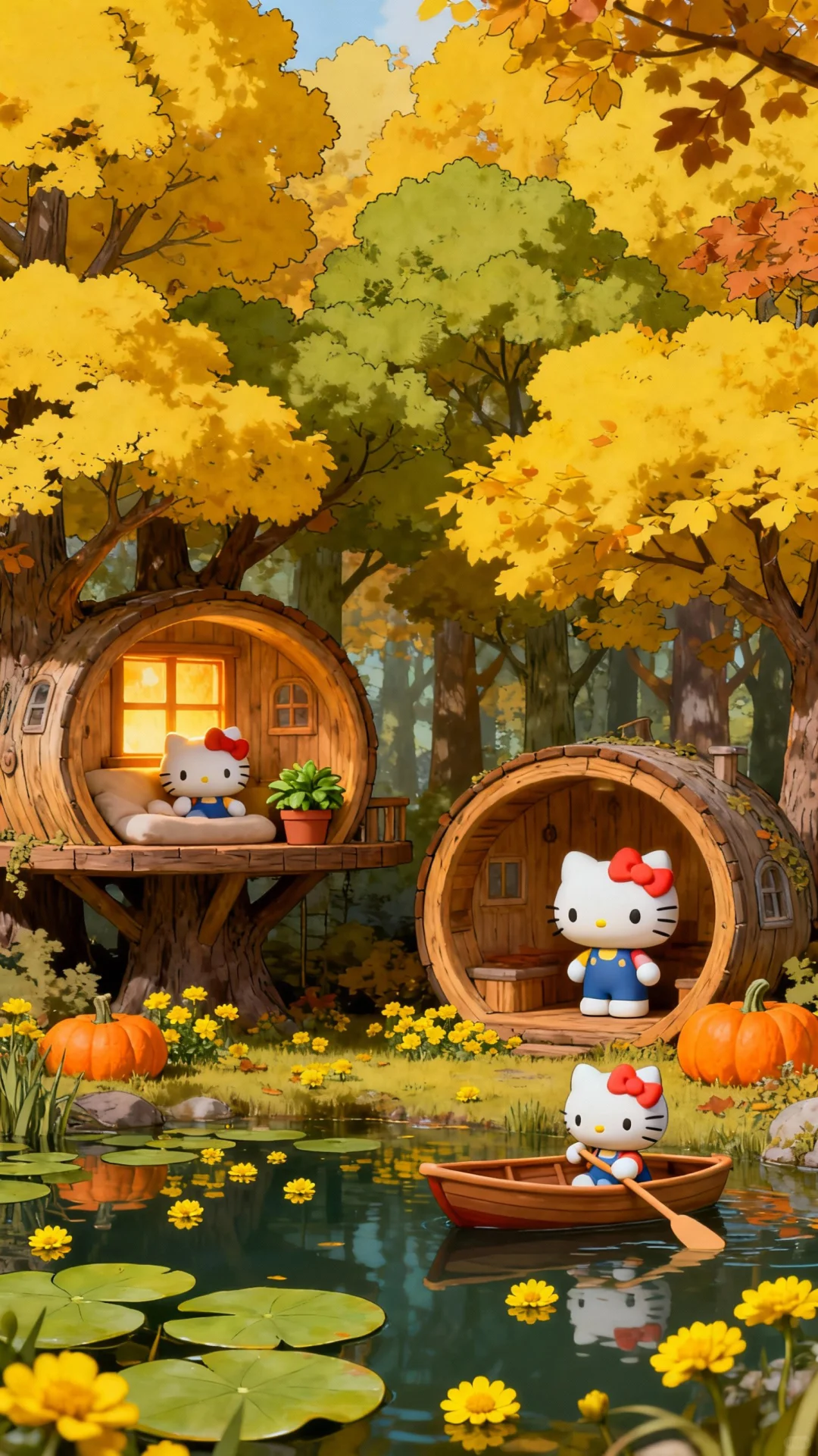 HelloKitty秋日童话壁纸