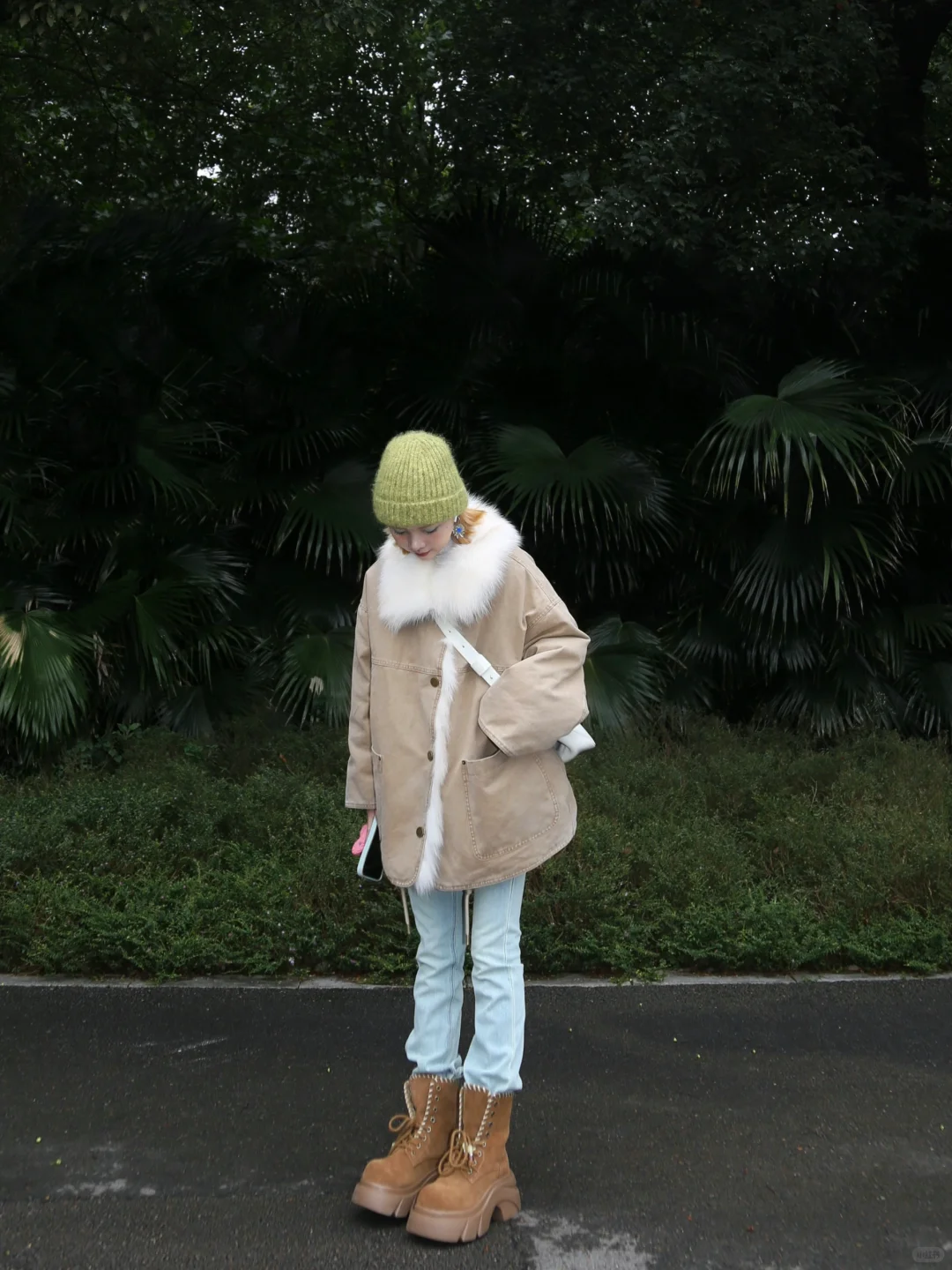 真没p腿！！这件入冬保暖战袍未免泰显瘦了点