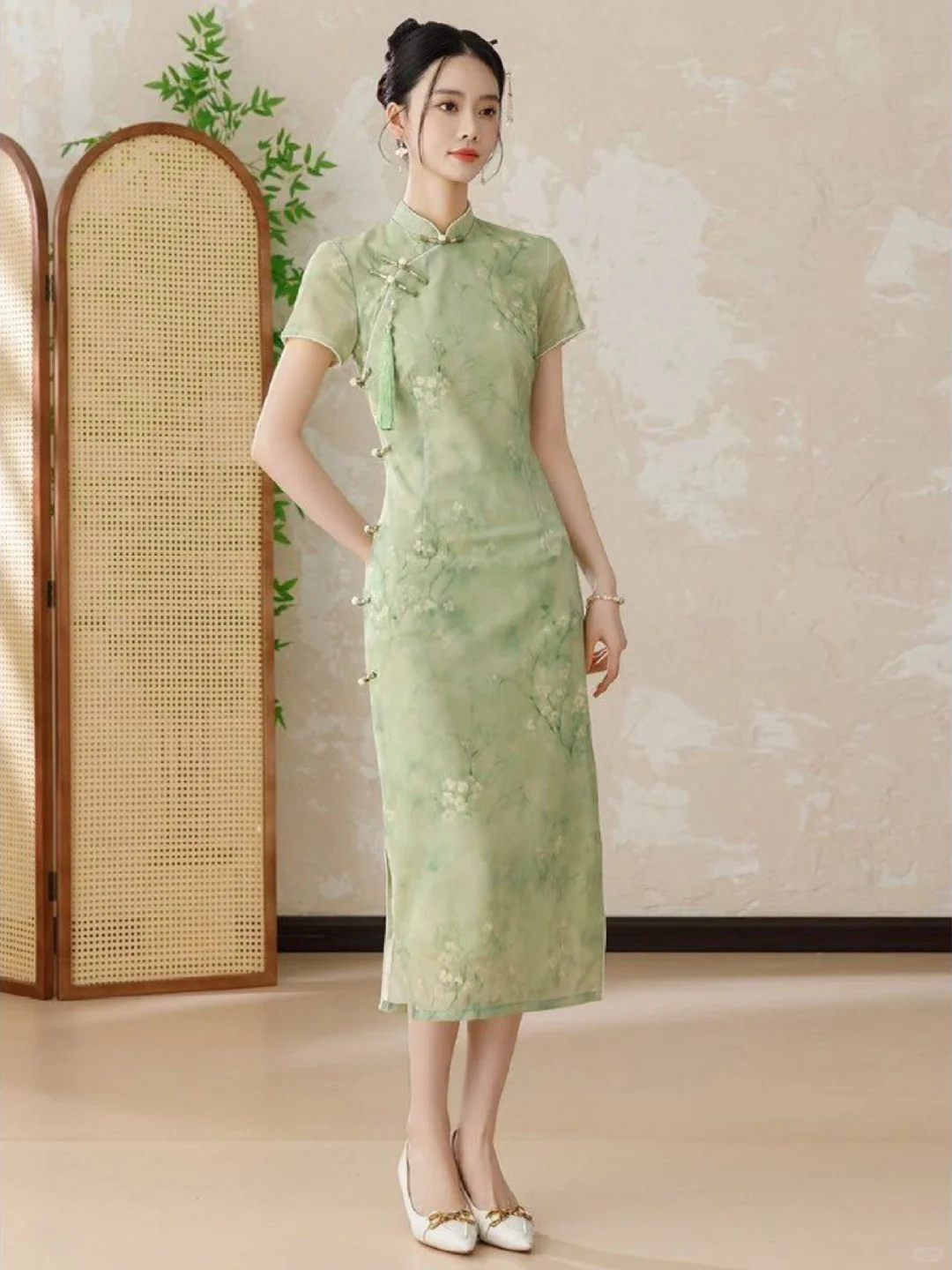 救命！荷花池边穿这件旗袍🪷