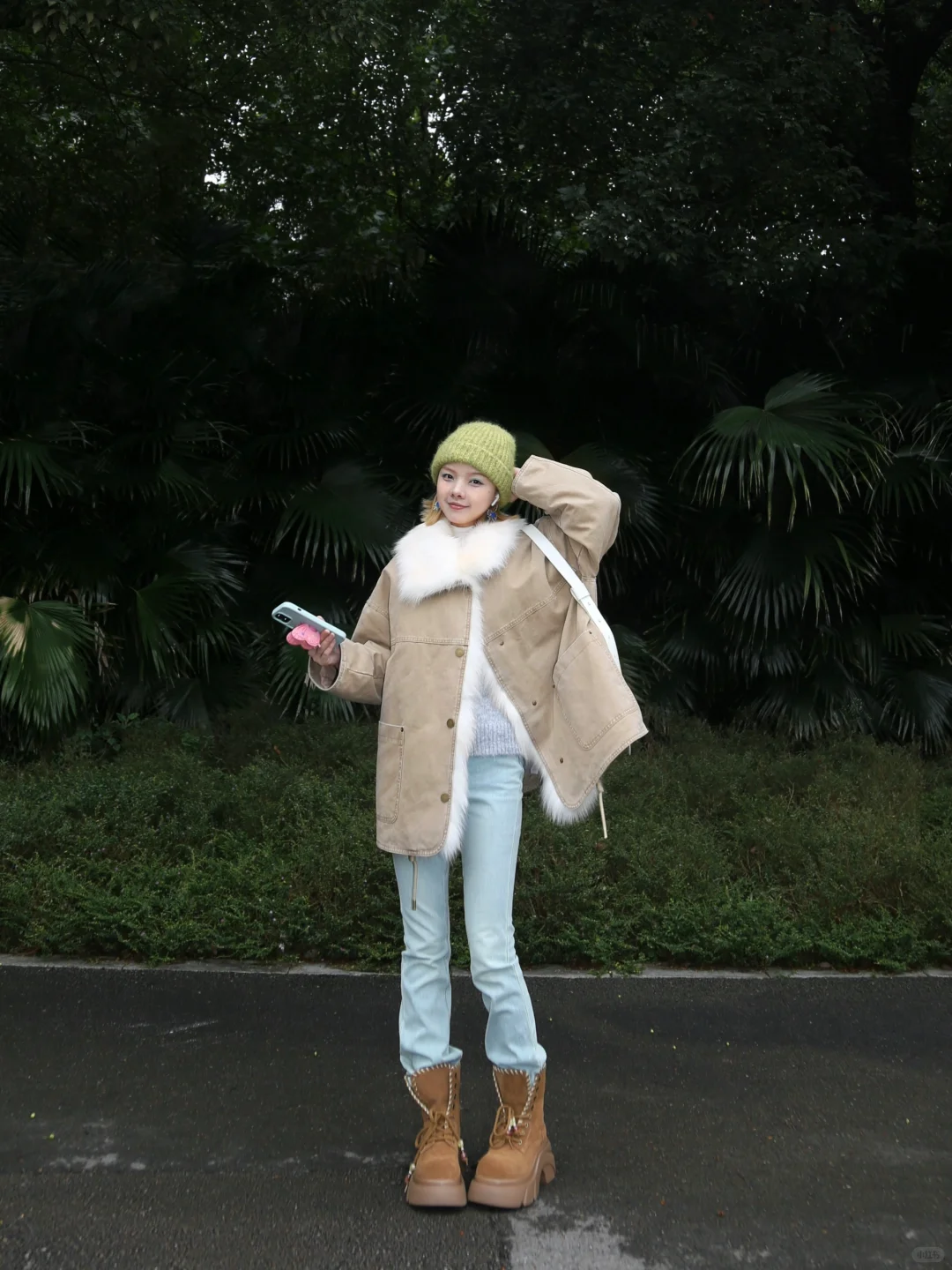 真没p腿！！这件入冬保暖战袍未免泰显瘦了点